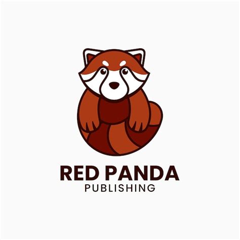 Premium Vector Vector Logo Illustration Red Panda Simple Mascot Style