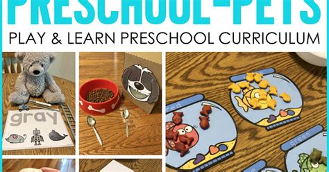 Pet Themed Preschool Activities Lets Playlearngrow