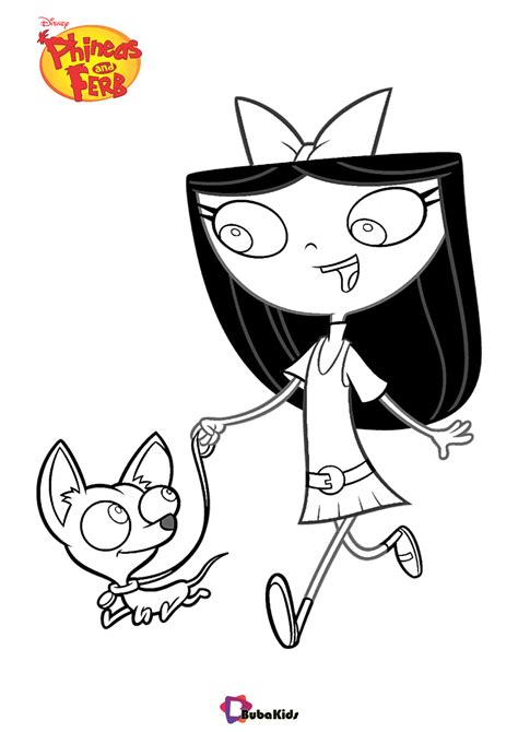Isabella Garcia-Shapiro Phineas and Ferb coloring page | BubaKids.com