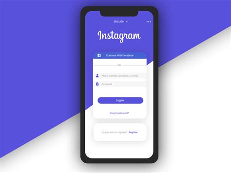 [Redesign] Simple login Instagram app by Pablo Fernando Caprio on Dribbble