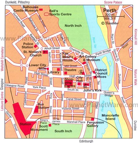 Map Of Perth City Centre Travel Printables City Streets City
