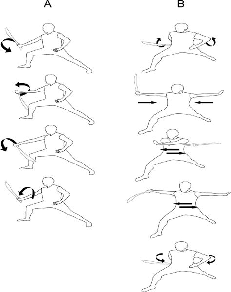 Schematic Representation Of Movement Patterns A Asymmetric And B