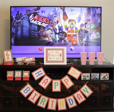 Pull off a fantastic movie party theme with these vintage style movie night printables. The Lego Movie Birthday Party Theme Ideas & Supplies