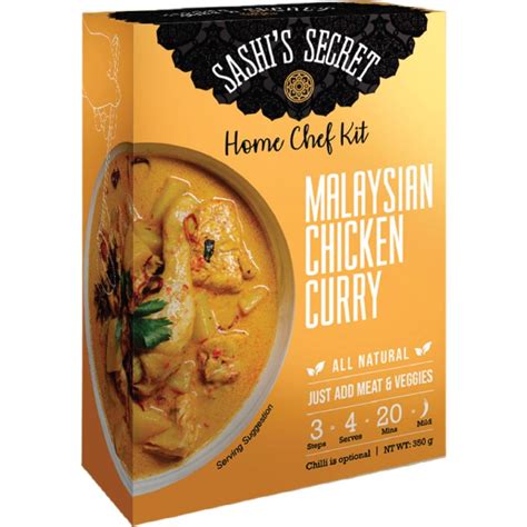 Sashis Secret Malaysian Chicken Curry Kit 350g Woolworths