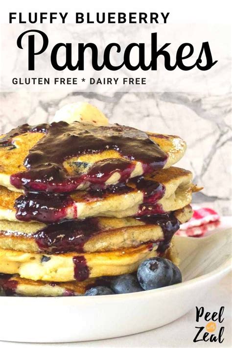 Fluffy Blueberry Pancakes With Gluten Free And Dairy Free