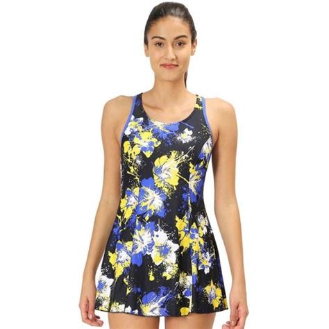 Buy Speedo Female Swimwear All Over Print Racer Back Swimdress With