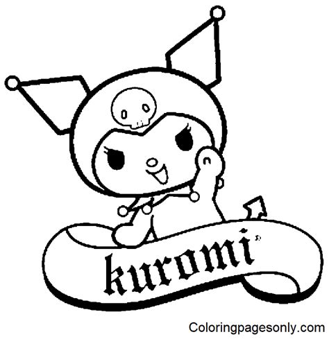 Kuromi Dibujos Para Colorear