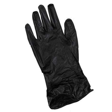 Colortrak Large 2 Pack Black Vinyl Gloves Gloves Salon Supplies