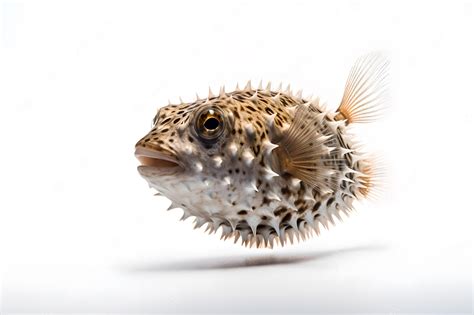 Premium Photo A Puffer Fish With A White Background