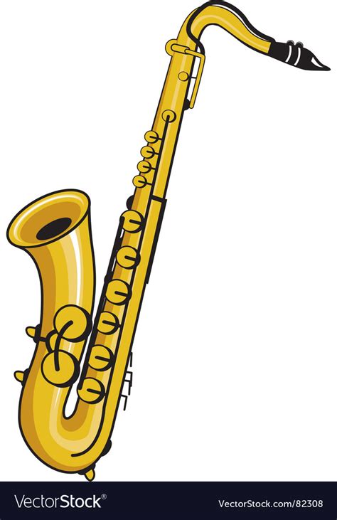 Saxophone Royalty Free Vector Image Vectorstock