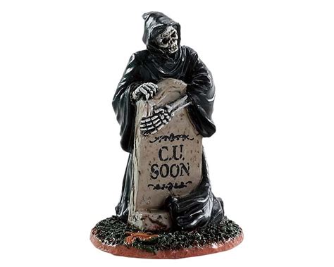 84345 Grim Reaper Tombstone Lemax Spooky Town Accessories
