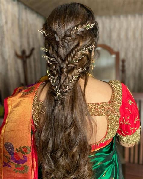 Hairstyle On Saree For Short Hair 9 Easy Hairstyle For Saree Look Easy Hairstyle For Party