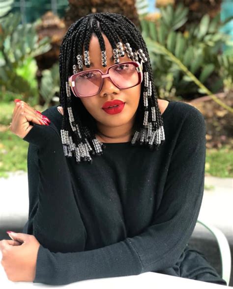 Table of contents small hair braid with beads charming feed in braids with beads braided hairstyles with beads end: Lerato Sengadi Looks Good In Box Braids With Beads and ...