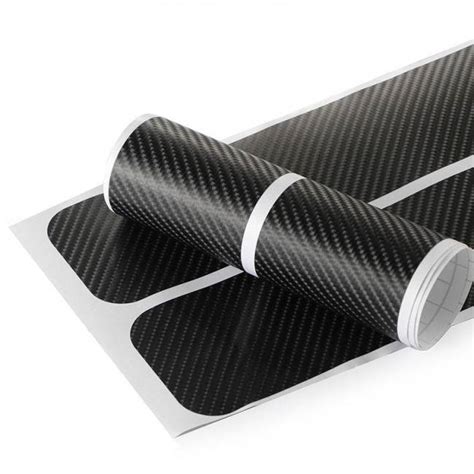 Installation is easy with no drilling required. Car Door Sill Protector Carbon Fiber Styling Sticker