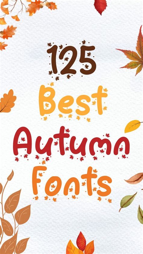 125 Best Autumn Fonts Social Media Graphics Social Media Post Fall