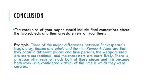 After writing a lengthy dissertation, it is best to make sure that there is nothing missing. Conclusion Examples