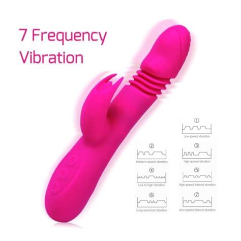 Heating Thrusting Rabbit Vibrator G Spot Dildo Female Adult Sex Toy