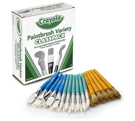 Crayola 36 Count Large Paintbrush Variety Classpack Crayola