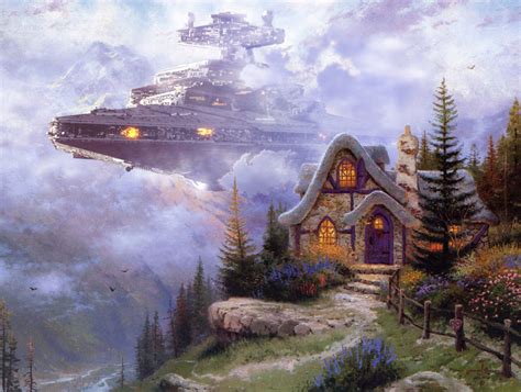 Artist Adds Star Wars Figures Into Landscape Paintings Twistedsifter