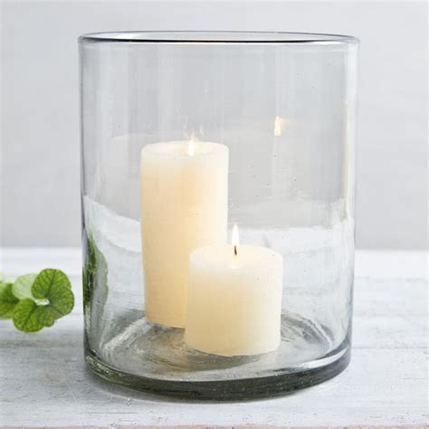 Glass Large Candle Holder Candle Holders The White Company Large