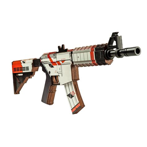 M4a4 Azimov Automatic Assault Rifle Wooden Etsy