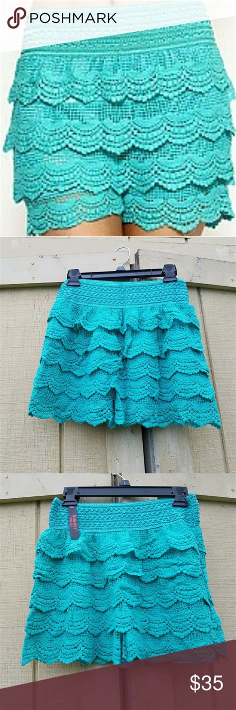 Lxl Crochet Lace Layered Shorts Clothes Design Fashion Cute Outfits