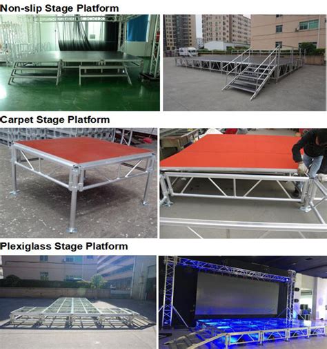 Tourgo Aluminum 44ft Non Slip Stage Platform For Outdoor Concert