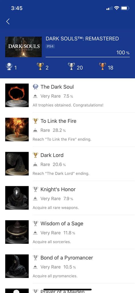 I hope you guys enjoy my guide. Dark Souls: Remastered Platinum #39 - The trilogy is complete : Trophies