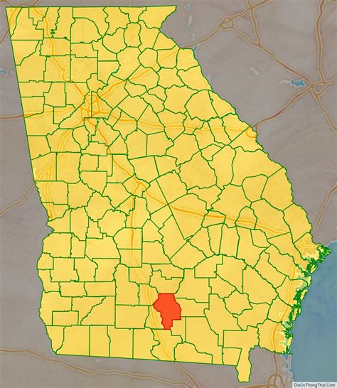 Map Of Berrien County Georgia
