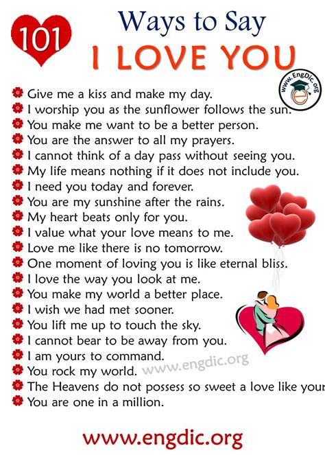 101 Most Unique Ways To Say I Love You Romantic And Beautiful