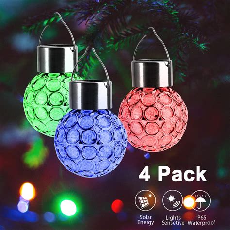 4.6 out of 5 stars 128. Hanging Solar Lights (4Pcs), Multi Color Auto Changing ...