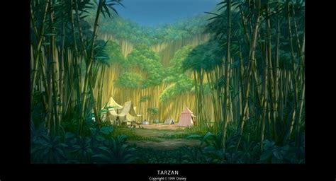 Disneys Tarzan Cartoon Animation Background Animation Scenery Landscape Trees Camp