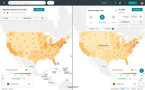 Use Side By Side And Swipe Maps Visualizing Data Using Maps