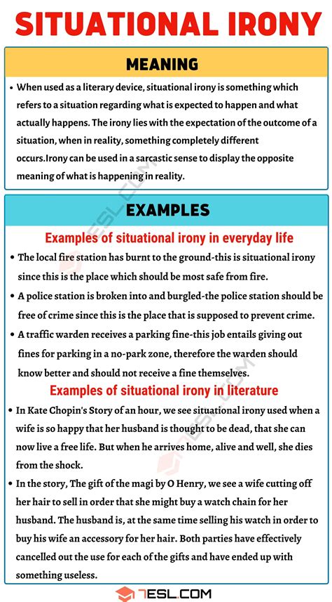 Situational Irony Definition With Interesting Examples 7esl
