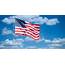 USA Flag On Blue Sky · Free Stock Photo