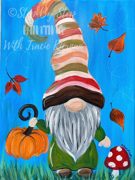 How To Paint A Fall Gnome Step By Step Painting With Tracie Kiernan