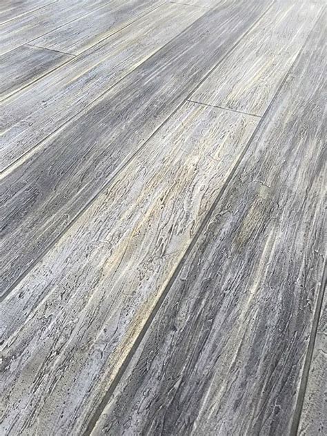 Gray Concrete Floor That Looks Like Washed Wood Painted Concrete Floors
