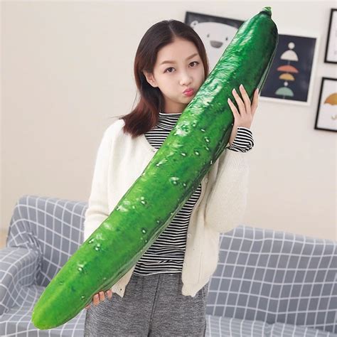 Pc Cm Huge Creative Simulation Cucumber Plush Toy Stuffed Cute