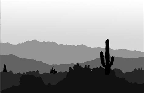 Arizona Desert Silhouette By Desertwind75 On Deviantart
