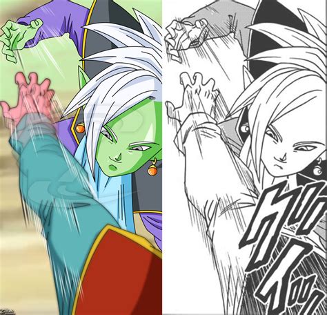 Zamasu From Manga Comparison By Zika Arts On Deviantart