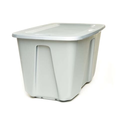 Homz 32 Gallon Storage Container, Titanium Silver, Set of 6 - Walmart.com