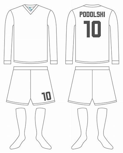 Template Soccer Jersey Football Blank Outline Clipart