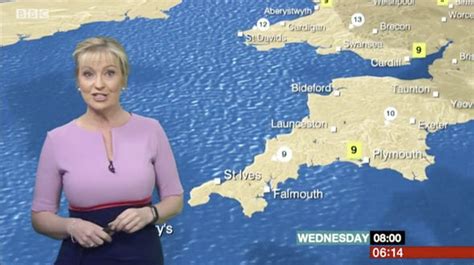 Bbc Weather Carol Kirkwood Wows As She Flaunts Curves In Chic Dress