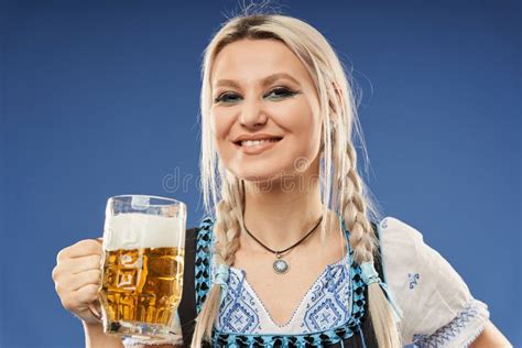 blonde german girl with beer stock image image of blond german 210609109