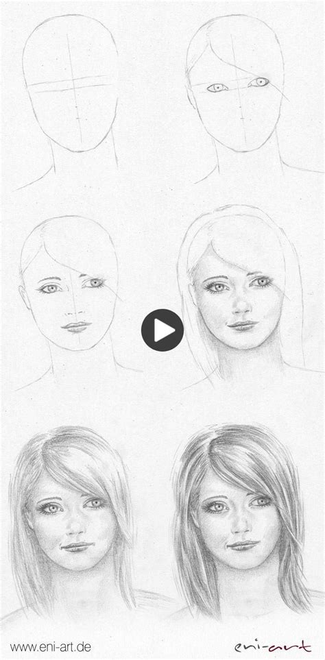 Dessiner Un Visage Tape Par Tape Dianne Douglas Face Drawing Pencil Art Drawings Pencil