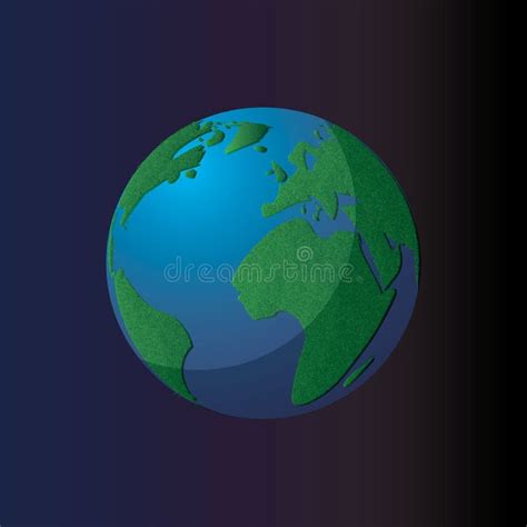 Vector Planet Icon Web Illustration Background Isolated Earth Globe