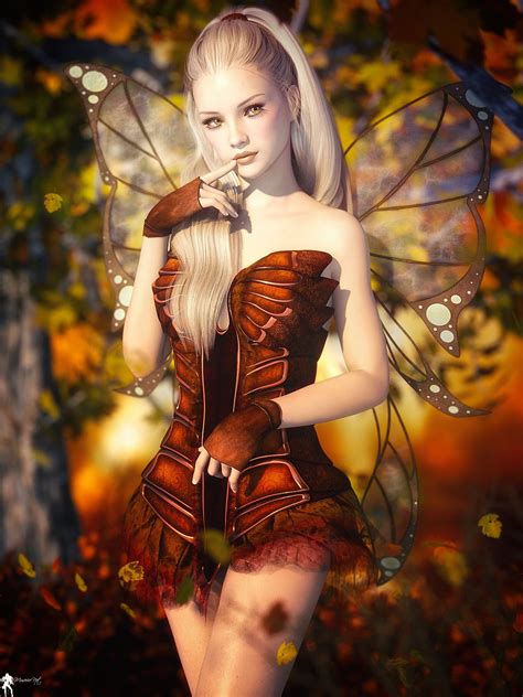 Fee D Automne By Lamuserie Fantasy Art Women Fantasy Fairy Autumn Fairy
