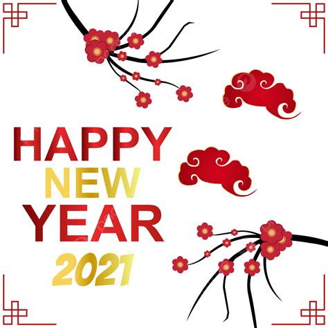Cloud Vector Vietnamese New Year 2021 Design With Sunflower Lamp New