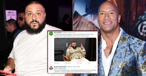 when dwayne johnson took a dig on dj khaled s sexist oral s x tweet and wrote “i take pride in