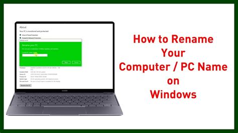 How To Change You Computer User Name Pc Name In Windows 10 Version